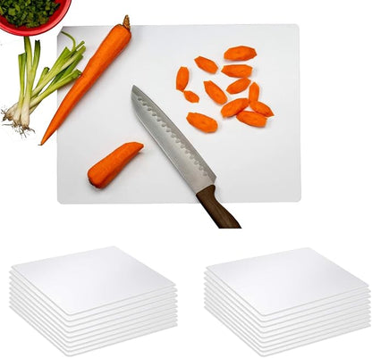 Crown Display 15 Count Premium Quality Disposable Cutting Boards ~10 Inch X 13.5 Inch Disposable Sheets For Kitchen And Commercial Use ~ Patent Pending ~ Recyclable Disposable Cutting Board Sheets