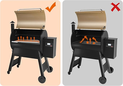DELSbbq BAC780 Drip Pan for Traeger Pro 780 Series Smoker Grills, BAC780 Heat Baffle Diffuser for Traeger 780 Pro Grill Assossories, Grease Drip Tray for Traeger Grill Accessory