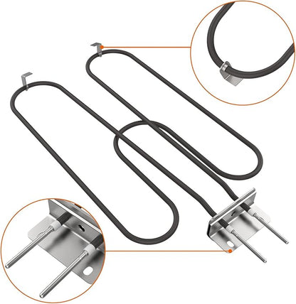 Grill Heating Element for Weber Q240 Q2400 55020001 Series Grills, Replacement Part for Weber 70127 Electric Heating Element