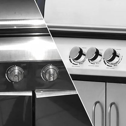 Onlyfire Gas Grill Control Knobs, Chrome Plated Plastic Burner Knobs Replacement for BBQ Gas Grills with D Shaped Valve Stem, 2 PCS Grill Valves