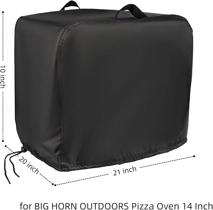 Pizza Oven Cover for Big Horn Outdoor Pizza Oven, Tabletop Outdoor Grill | 21x20x10,Waterproof Dustproof Heavy Duty Oxford Fabric,for Big Horn 14" Electric Countertop Pizza Cooker for Home