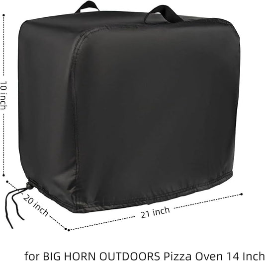 Pizza Oven Cover for Big Horn Outdoor Pizza Oven, Tabletop Outdoor Grill | 21x20x10,Waterproof Dustproof Heavy Duty Oxford Fabric,for Big Horn 14" Electric Countertop Pizza Cooker for Home