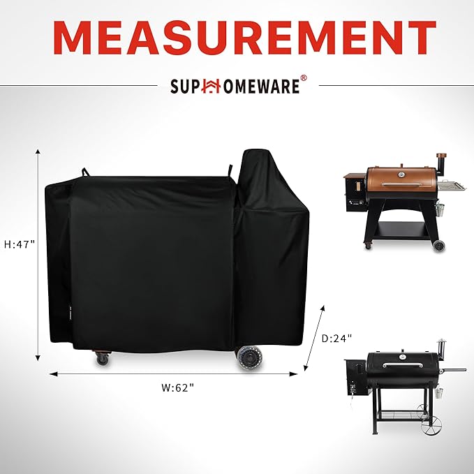 Suphomeware Grill Cover for Pit Boss Austin XL, Rancher XL Wood Pellet Grills, Pitboss 1000/1100 Series Accessories, Heavy Duty Covers for Pit Boss Pellet Smokers.…