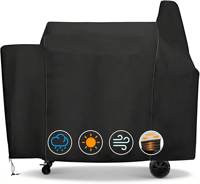 Grill Cover for Pit Boss Pro Series 1600, Sportsman 1100 1600 Pellet Grill | Fits PB1600PS1 PB1600PS3, Sportsman PB1100SPW & PB1600SPW Wood Pellet Smoker, Heavy Duty Waterproof Outdoor Cover