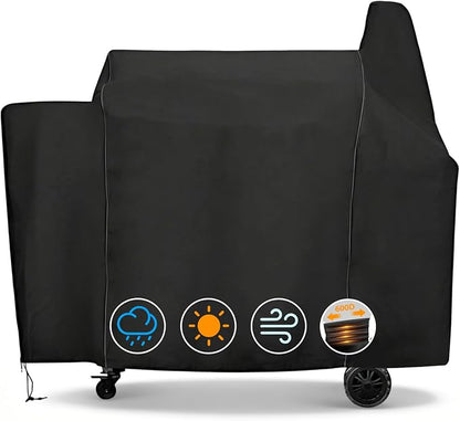 Grill Cover for Pit Boss Pro Series 1600, Sportsman 1100 1600 Pellet Grill | Fits PB1600PS1 PB1600PS3, Sportsman PB1100SPW & PB1600SPW Wood Pellet Smoker, Heavy Duty Waterproof Outdoor Cover
