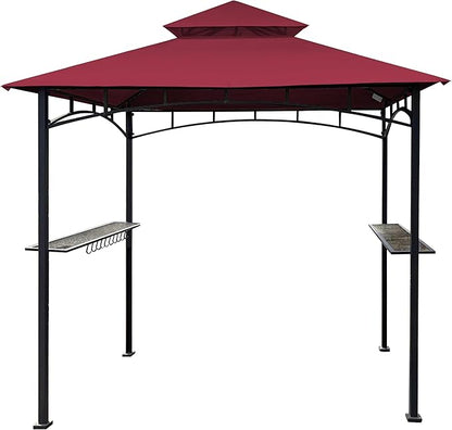 SCOCANOPY Grill Replacement Canopy BBQ Gazebo Top Compatible with Aldi Gardenline Belavi Shoprite Grill Gazebo,for Model Number: 43472,812576,822694,31937-17,21581,(Burgundy)
