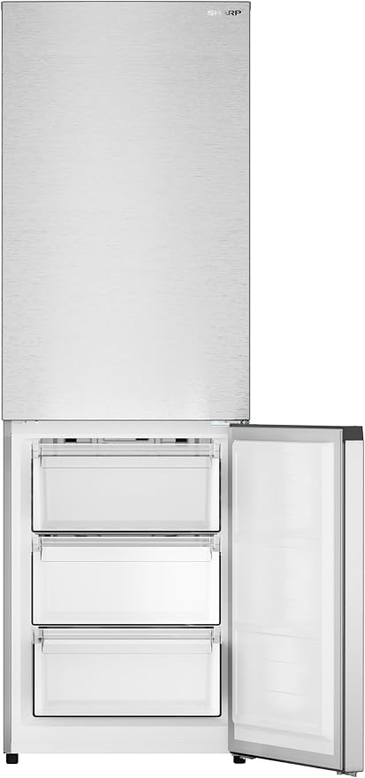 Sharp SJB1255GS 11.5 cu.ft. Counter Depth 24 in. 2 Door Refrigerator | Counter-Depth, Garage Ready