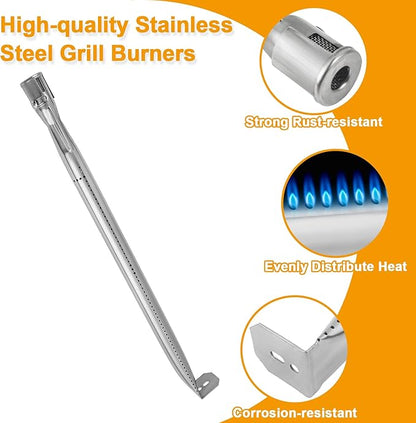 Grill Replacement Parts for Napoleon LEX 485/605/730 Series, Stainless Steel Heat Plate Shields and Grill Burners for Napoleon Built-in LEX, Mirage 485/605 LE LD485 Series Gas Grill Accessories