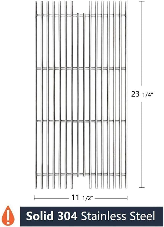 Hongso 23 1/4" SUS304 Stainless Steel Cooking Grates 54911 Replacement for Viking VGBQ 30" T Series, VGBQ 41" T Series, VGBQ 53" T Series, VGBQ300T VGBQ0302T VGBQ3002RT VGBQ4103RT Gas Grill