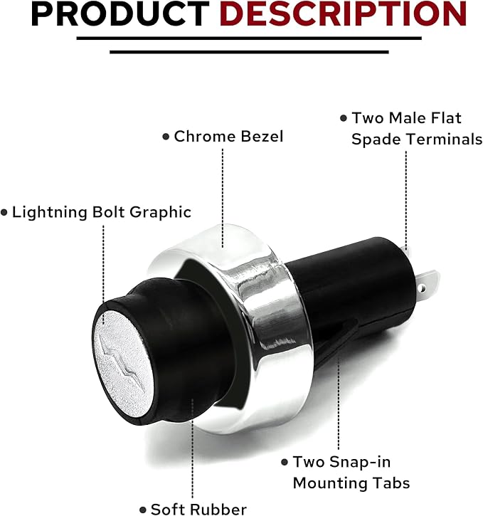 66220 Igniter Switch for Weber, GS4 Igniter Button for Weber Genesis II & Spirit II Grills (2017-Newer), as E/S-210 310 410 315 335 330 435, Grill Igniter Push Button Replacement for Weber 45010001