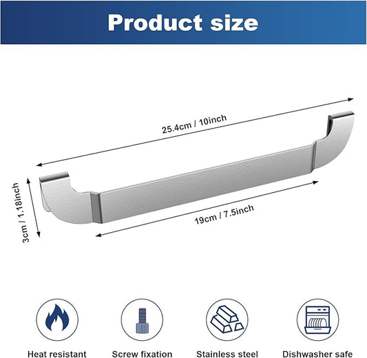 2 Pack Griddle Spatula Holder, 10 Inch Stainless Steel Barbecue Tool Hold Rack, Outdoor Picnic Griddle Accessories for Blackstone, Royal Gourmet and Other Flat Top Griddle
