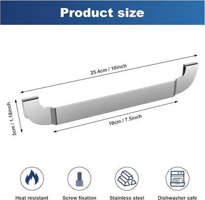 Griddle Spatula Holder, 10 Inch Stainless Steel Barbecue Tool Hold Rack, Outdoor Picnic Griddle Accessories for Blackstone, Royal Gourmet and Other Flat Top Griddle