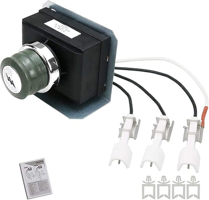 Uniflasy 1836-13 7628 Grill Igniter Kit for Weber Genesis 310, Genesis 320 Gas Grills with Front Mounted Control (2011 - Newer), Electronic Igniter Kit for Weber Genesis 300 Series