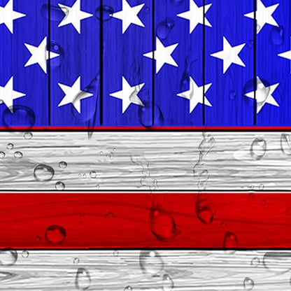 JAWO American Flag Picnic Table Cover with Bench Covers Vintage Camping RV Essentials Waterproof Windproof Fitted Outdoor Tablecloth with Elastic Rectangle Table Cloth Camping Accessories, 30x60in