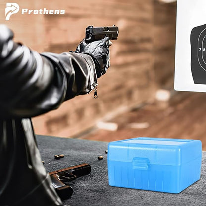 100 Round Rifle Ammo Can | Ammo Box | Flip-Top Ammo Bullets Case | Storage Box | Magazine Holder | Tool Box Storage for Travelling | Plastic Field Boxes | Locking Ammo Can