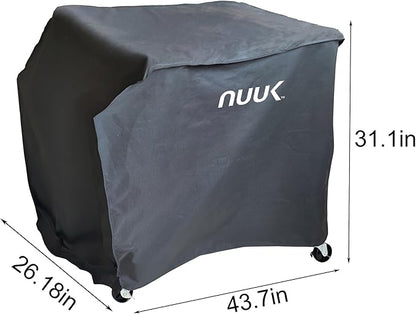 NUUK Outdoor Grill Cart Cover 24" x 30", Waterproof Pizza Oven Table Cover, UV Resistant BBQ Prep Work Table Protection for Kitchen Island Prep Station