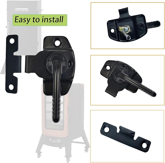 Smoker Door Latch for Pit Boss 1077, Replacement Parts Latch Kits for Pit Boss Pro Series II 4 / Pitboss PBV4PS2/10739 /Cuisinart/Masterbuilt Electric Smoker,pit boss pro series parts