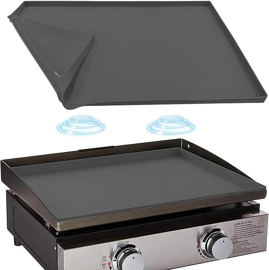Silicone Griddle Mat Cover for Blackstone 22 Inch Griddle, Heavy Duty Food Grade Silicone Griddle Cover, Griddle Accessories for Blackstone Grill, All Season Protective Cover (Gray, 22 Inch)