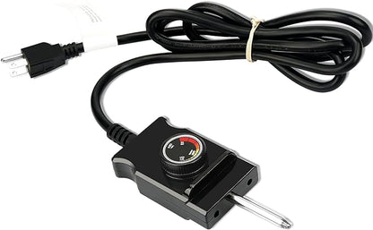 Power Cord for Masterbuilt Smoker Parts Analog Control Plug Dial Knob Temp Thermostat Controller Replacement Heating Element Electric Grill Turkey Fryers