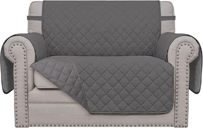 Easy-Going Reversible Couch Cover, Oversized Chair, Gray/Gray | Machine Washable Slipcover For Dogs, Water Resistant Furniture Mat For Living Room, Non-Slip Sofa Cover, Pet Friendly