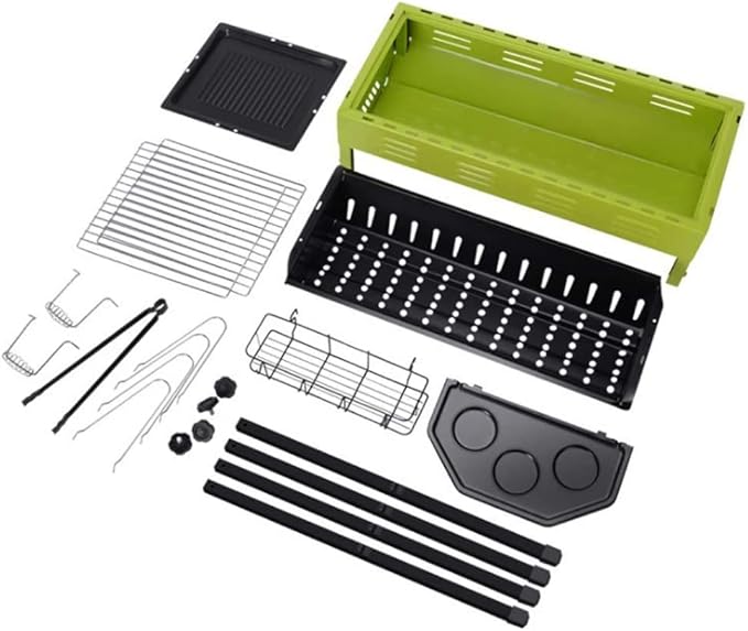 Portable Charcoal Grill BBQ Stove Charcoal Grill BBQ Outdoor Picnic Camping Patio Cooking Outdoor Portable Barbecue Grill BBQ Grill for Outdoor