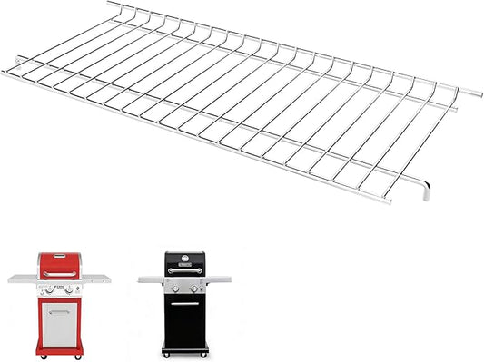 Utheer Stainless Steel Warming Rack for Nexgrill 720-0864 720-0864R Gas Grills, 16.8" x 7.2" Stainless Steel Upper Warming Rack Replacement for Nexgrill 2 Burner Grill