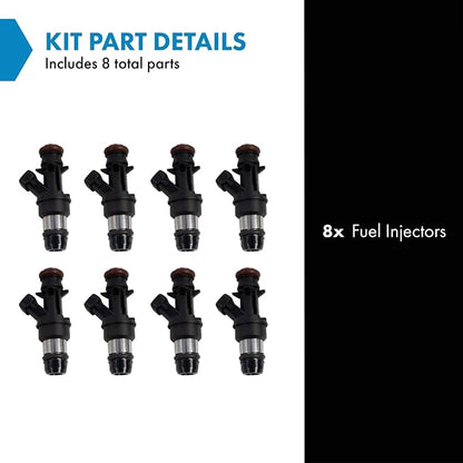 TRQ 8 Piece Fuel Injector Set