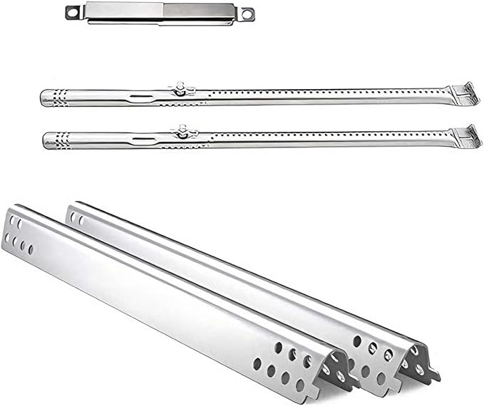 Grill Parts Kit for Char-Broil Performance 2-Burner, Stainless Steel | 2 Burners + 2 Heat Plates + 1 Crossover Tube, Fits Charbroil 463625217, 463625219, 463673519, Rust-proof, Built to Last