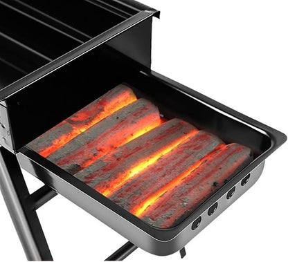 Charcoal Grills Outdoor Portable Folding BBQ Grill Home Charcoal Grill Stove Camping BBQ Barbecue Shelf Mini Charcoal Stove