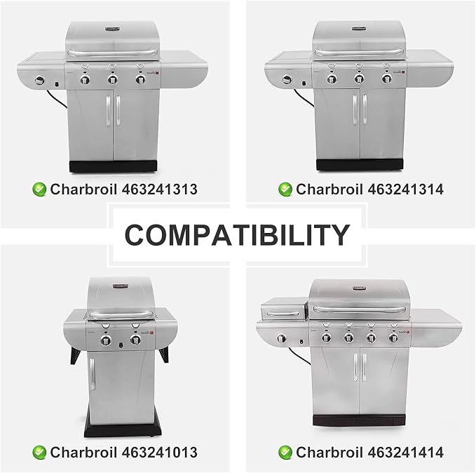 Grill Parts Kit Compatible with Charbroil 463241013 463241314 463241313 463241413 463241414 466241313 466241013 466241413 Replacement Parts
