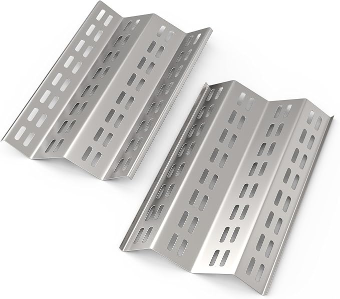 SafBbcue Flavor Tray for IRBQ 30/42 Grills, Heat Plates Flame Tamer for Solaire AGBQ 30/42 Grill, 2 Pack Stainless Steel Replacement Parts for Solaire Grill(SOL-6004R)