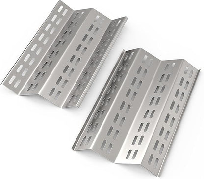 SafBbcue Flavor Tray for IRBQ 30/42 Grills, Heat Plates Flame Tamer for Solaire AGBQ 30/42 Grill, 2 Pack Stainless Steel Replacement Parts for Solaire Grill(SOL-6004R)