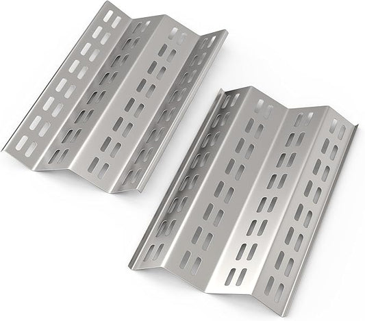 SafBbcue Flavor Tray for IRBQ 30/42 Grills, Heat Plates Flame Tamer for Solaire AGBQ 30/42 Grill, 2 Pack Stainless Steel Replacement Parts for Solaire Grill(SOL-6004R)