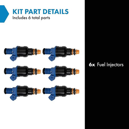 TRQ Fuel Injector Set | For 1994 Dodge B150 1995-1996 B1500 B250 B2500 1994-1996 Dakota Ram 1500