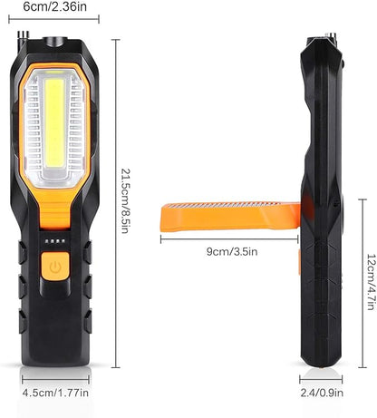 TOPINCN LED,Rechargeable,Work Light USB Adjustable COB Light Power LED Work Light BBQ Grill Accessories Magnetic Flashlight for Adults