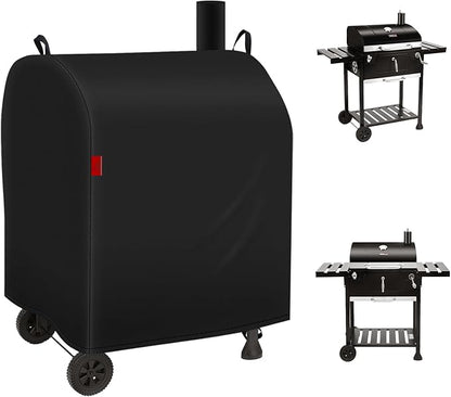 Outdoor Grill Cover Fits Royal Gourmet CD1824EN/CD1824EC Charcoal Grill, Waterproof 600D Heavy Duty Barrel Grill Cover, Fade Resistant & Rip-Proof BBQ Grill Covers for CD Series.