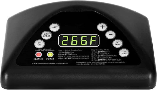 Digital Thermostat Controller Board Replacement Kit for Masterbuilt MB20070211/MB20072614/MB21072618 Series Electric Smoker Top Digital Control Panel
