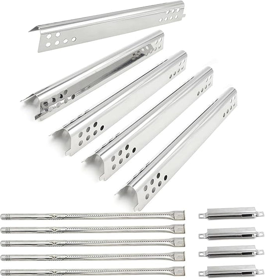 Hongso Grill Replacement Parts for Charbroil Performance 5 Burners 463347519 463275517 463347518 463243519 463373019 463243518 463373319 463275717 Gas Models, Heat Plates, Burner Tubes, Crossover Tube