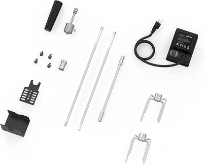 onlyfire Universal Rotisserie Kit BBQ Grilling Accessory Kit for Gas Grills | Fits Most 2 to 4 Burners Gas Grills, 32"-42" x 5/16" Standard Square Spit Rod