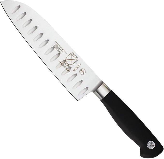Mercer Culinary M20707 Genesis 7-Inch Santoku Knife,Black