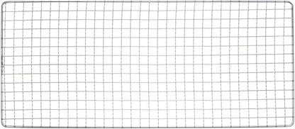 HARFINGTON Square BBQ Grill Net 17.3"x7.5" Stainless Steel Cross Wire Barbecue Mesh Mat for Baking Smoking Charcoal Grilling Roasting