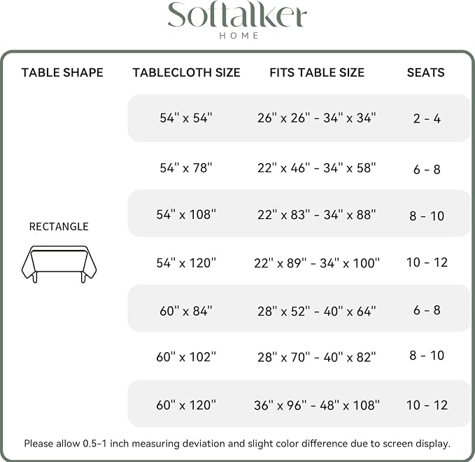 Softalker Gingham Checkered Tablecloth Rectangle - Outdoor Waterproof Buffalo Plaid Table Cloth, Stain Resistant Washable Table Cover for Picnic, Camping, Dining - Yellow and White, 54 x 120 Inch