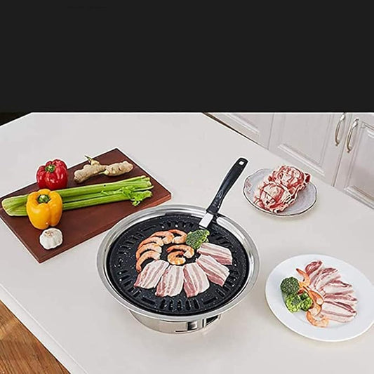 Charcoal Barbecues Grill Household Barbecue, Maifan Stone Anti Stick Coating BBQ