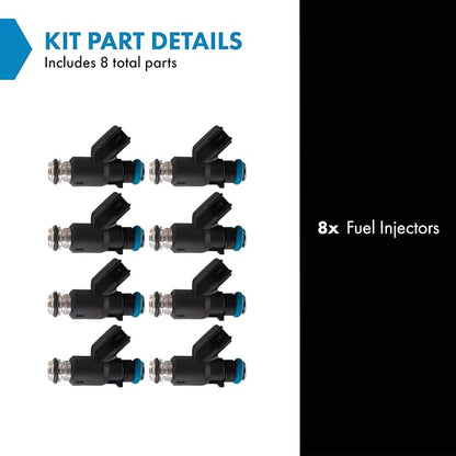 TRQ Fuel Injector Set | For 2010-2013 Cadillac 2010-2015 Chevrolet GMC 10 Hummer