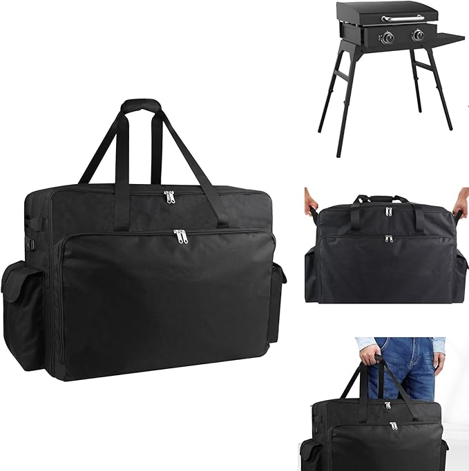 WOMACO 22 inch Griddle Carry Bag for Blackstone 17 & 22 Griddle with Hood Lid and Stand, Water-Resistant Outdoor Griddle Bag Case