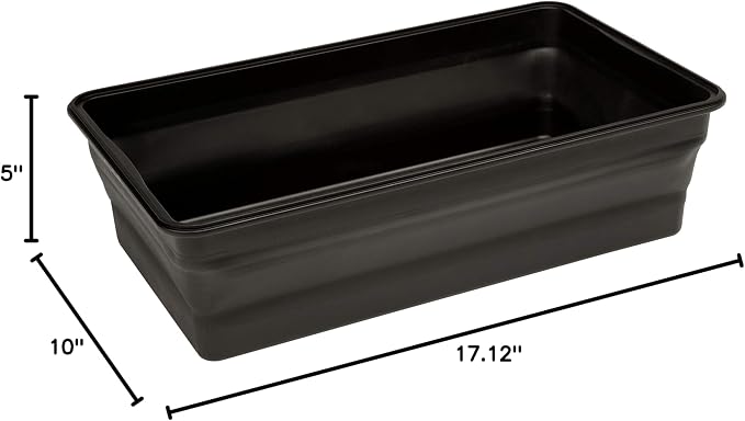 Cuisinart XL Collapsible Marinating Container, Large Capacity Grill Accessories Perfect for BBQs and Tailgates, Marinade and Brining Prep, Collapsible Silicone for Easy Storage (Pack of 4)