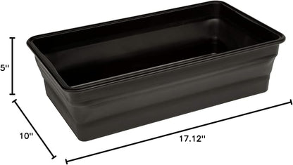 Cuisinart XL Collapsible Marinating Container, Large Capacity Grill Accessories Perfect for BBQs and Tailgates, Marinade and Brining Prep, Collapsible Silicone for Easy Storage (Pack of 4)