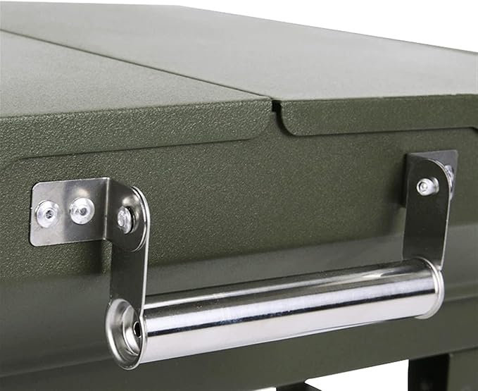 Portable Charcoal Grill for Camping BBQ Grills Outdoor Barbecue Grill Large BBQ Grill with Thermometer and Shelf, Camping Grill for Picnic Barbecue Oven, Charcoal Grills BBQ Rack,A-1