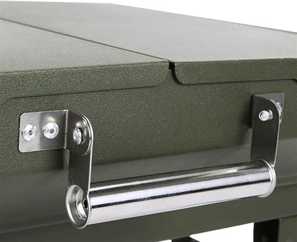 Portable Charcoal Grill for Camping BBQ Grills Outdoor Barbecue Grill Large BBQ Grill with Thermometer and Shelf, Camping Grill for Picnic Barbecue Oven, Charcoal Grills BBQ Rack,A-1