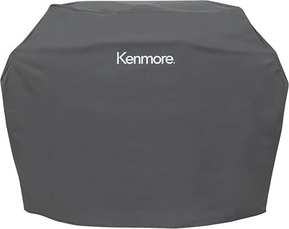 Kenmore 56-Inch Heavy-Duty Grill Cover for Outdoor BBQ Propane Gas Grills, Weather-Resistant, UV- and Fade-Resistant, Universal Fit Cover for 4-Burner Gas Grills, Gray